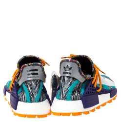 Pre Owned Pharrell Williams x Adidas Multicolor Cotton Knit Solar Hu NMD Sneakers Size 46