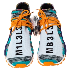 Pre Owned Pharrell Williams x Adidas Multicolor Cotton Knit Solar Hu NMD Sneakers Size 46