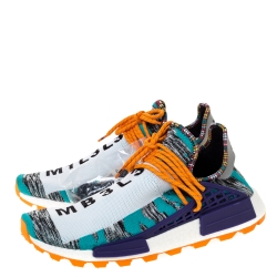 Pre Owned Pharrell Williams x Adidas Multicolor Cotton Knit Solar Hu NMD Sneakers Size 46