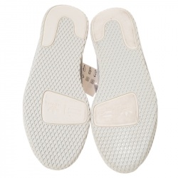 Pre Owned Pharrell Williams x Adidas Grey Cotton Knit PW Tennis Hu Sneakers Size 46