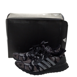 Pre Owned Adidas x Bape Camo Knit Fabric And Rubber Ultra Boost Sneakers Size 46