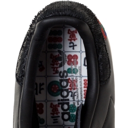 Pre Owned Adidas Stan Smith CNY Black Leather Year Of The Rooster Sneaker Size 46