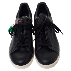 Pre Owned Adidas Stan Smith CNY Black Leather Year Of The Rooster Sneaker Size 46