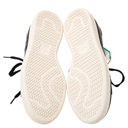 Pre Owned Adidas Stan Smith CNY Black Leather Year Of The Rooster Sneaker Size 46