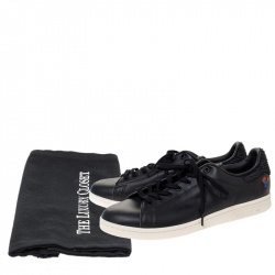 Pre Owned Adidas Stan Smith CNY Black Leather Year Of The Rooster Sneaker Size 46