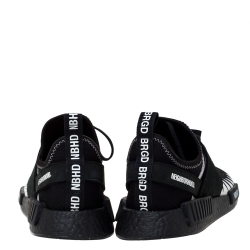 Adidas x Neighborhood Black/White Stretch Fabric And Rubber NMD R1 Sneaker Size 46