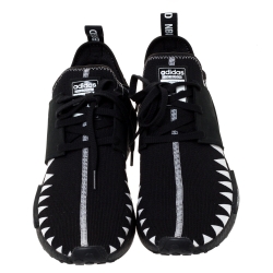 Adidas x Neighborhood Black/White Stretch Fabric And Rubber NMD R1 Sneaker Size 46