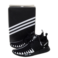 Adidas x Neighborhood Black/White Stretch Fabric And Rubber NMD R1 Sneaker Size 46