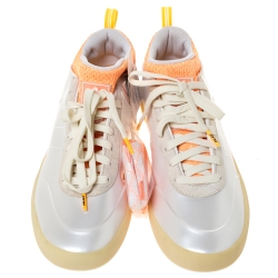 Pre Owned Adidas White Rubber And Suede Palace Pro 2 Lace Up Sneaker Size 46