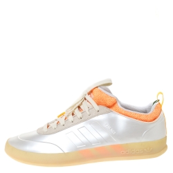 Pre Owned Adidas White Rubber And Suede Palace Pro 2 Lace Up Sneaker Size 46