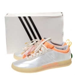 Pre Owned Adidas White Rubber And Suede Palace Pro 2 Lace Up Sneaker Size 46