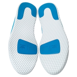 Pre Owned Pharrell Williams x Adidas Holi Blue Knit Fabric PW Tennis Hu Sneakers Size 46