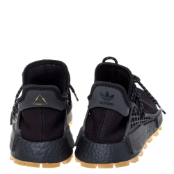 Adidas x Pharrell Williams Core Black Knit Fabric PW HU NMD PRD Sneakers Size 40