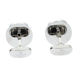 Aigner Black Resin Ballpoint Pen & Cufflink Set