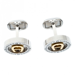 Aigner Black Resin Ballpoint Pen & Cufflink Set