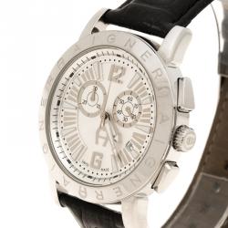 Aigner Silver  White Stainless Steel Cortina A26500 Men's Wristwatch 42 mm