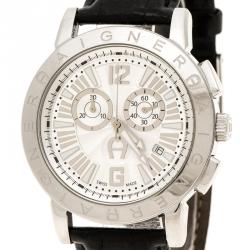 Aigner Silver  White Stainless Steel Cortina A26500 Men's Wristwatch 42 mm