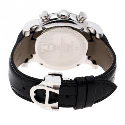 Aigner Silver White Stainless Steel Bari A37500 Men's Wristwatch 44 mm