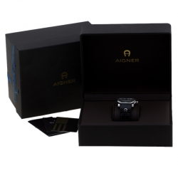 Aigner White Stainless Steel Lazio A42000 Men's Wristwatch 44 mm