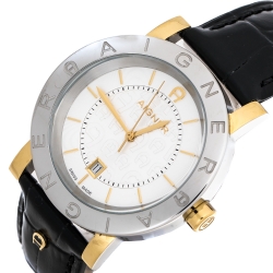 Aigner Silver White Two-Tone Stainless Steel Cortina A26000 Men's Wristwatch 41 mm