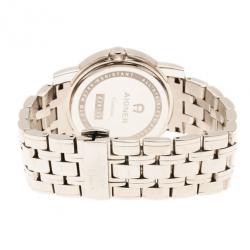 Pre Owned Aigner Grey Stainless Steel Cortina Men's Wristwatch 38MM