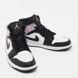 Pre Owned Air Jordan 1 Tricolor Leather and Tie Dye Fabric Mid SE Zen Master Sneakers Size 42