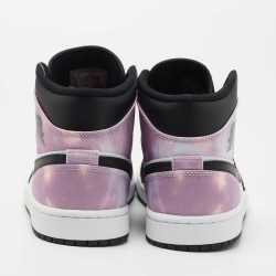 Pre Owned Air Jordan 1 Tricolor Leather and Tie Dye Fabric Mid SE Zen Master Sneakers Size 42