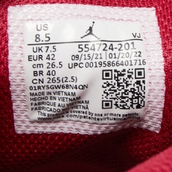 Pre Owned Air Jordan 1 Tricolor Leather Light Curry Cardinal Mid Top Sneakers Size 42