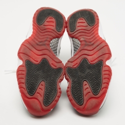 Pre Owned Air Jordan 11 Tricolor Patent and Leather Concord Bred Sneakers Size 44