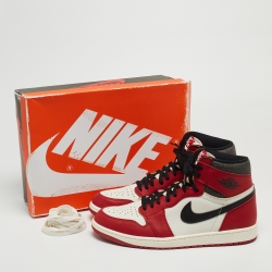 Air Jordan Multicolor Leather Retro OG High Top Sneakers Size 47.5