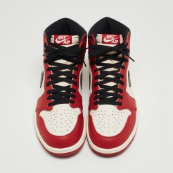 Air Jordan Multicolor Leather Retro OG High Top Sneakers Size 47.5