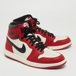 Air Jordan Multicolor Leather Retro OG High Top Sneakers Size 47.5