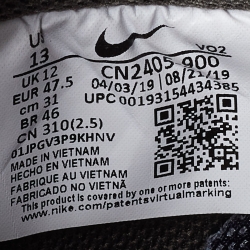 Pre Owned Nike Air Multicolor Leather And Canvas Force 1 Low Travis Scott Cactus Jack Sneakers Size 47.5