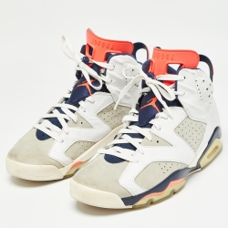Air Jordans Multicolor Leather Jordan 6 Retro Tinker Sneakers Size 48.5