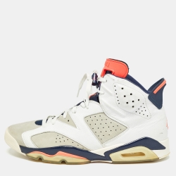 Air Jordans Multicolor Leather Jordan 6 Retro Tinker Sneakers Size 48.5