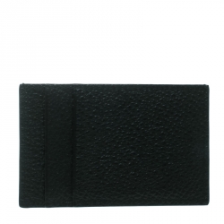 Alexander McQueen Black Leather Card Holder
