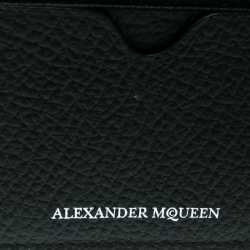 Alexander McQueen Black Leather Card Holder