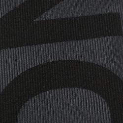 Pre Owned Alexander McQueen Grey Silk Honour Logo Tie