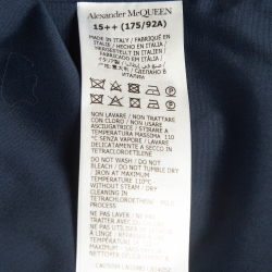 Alexander McQueen Blue Cotton Harness Shirt M