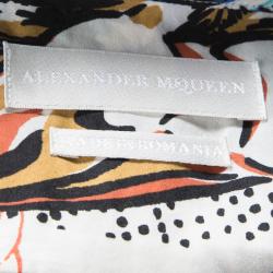 Pre Owned Alexander McQueen Off White Printed Button Down Legendary Creature Shirt 2XL