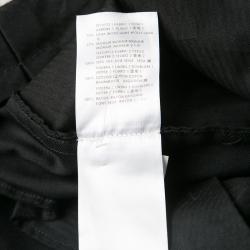 Pre Owned Alexander McQueen Black Satin Wasitband Detail Tuxedo Trousers M