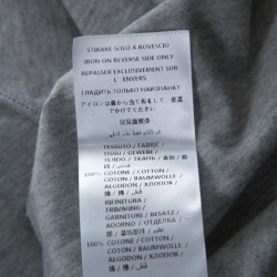 Pre Owned Alexander McQueen Grey Exploded Skull Printed Cotton T-Shirt XL