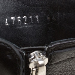 Pre Owned Alexander McQueen Black Brogue Leather Wingtip Buckle Biker Boots Size 44