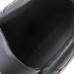 Pre Owned Alexander McQueen Monochrome Leather Velcro Sneakers Size 45