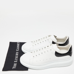 Alexander Mcqueen White Leather Oversized Low Top Sneakers Size 45