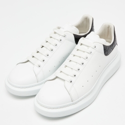 Alexander Mcqueen White Leather Oversized Low Top Sneakers Size 45