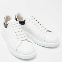 Alexander Mcqueen White Leather Oversized Low Top Sneakers Size 45