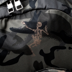 Alexander McQueen Camo Nylon Dancing Skeleton Backpack