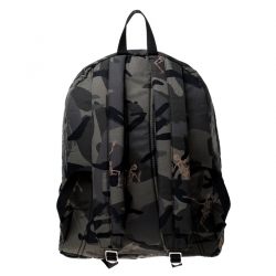 Alexander McQueen Camo Nylon Dancing Skeleton Backpack