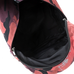 Alexander McQueen Red Camo Nylon Dancing Skeleton Backpack